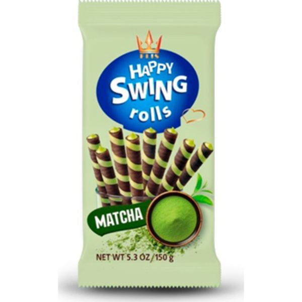 Happy Swing 150G Matcha ízű krémmel töltött ostyarúd