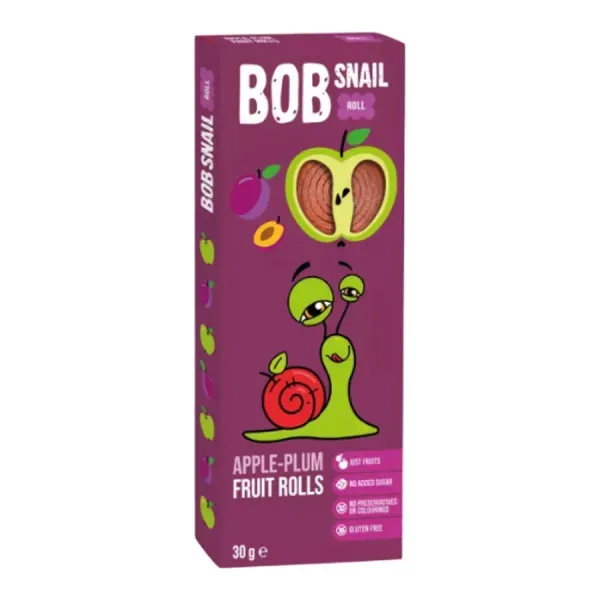 Bob-Snail 30G Gyümölcstekercs Alma-Szilva BS-2027