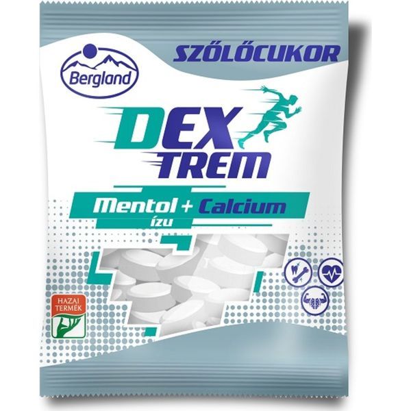 Bergland Szőlőcukor 70G Mentol + Kálcium