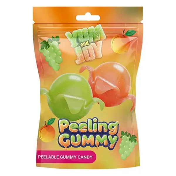 Yum&Joy 50G Hámozható Gumicukor Szőlő és Barack