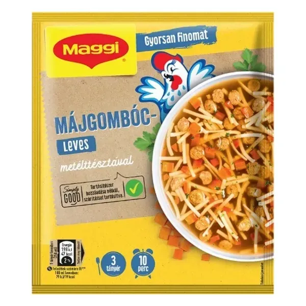 Maggi Leves 41G Májgombócleves Metélttésztával