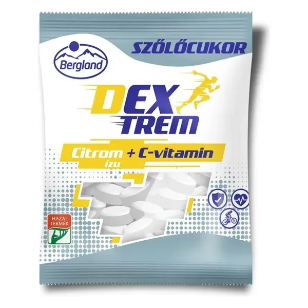 Bergland Szőlőcukor 70G Citrom + C Vitamin