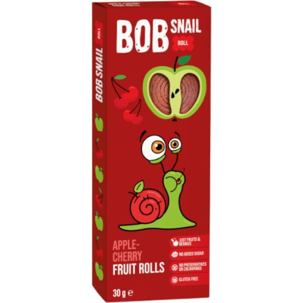 Bob-Snail 30G Gyümölcstekercs Alma-Meggy BS-2028