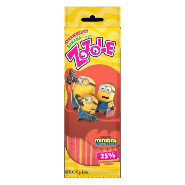 Zozole 75G Minions Eper-Banán ízű Gumicukor