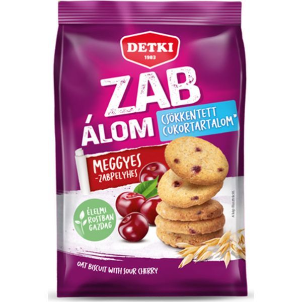 Detki Zab Álom 150G Meggyes Zabpelyhes Keksz