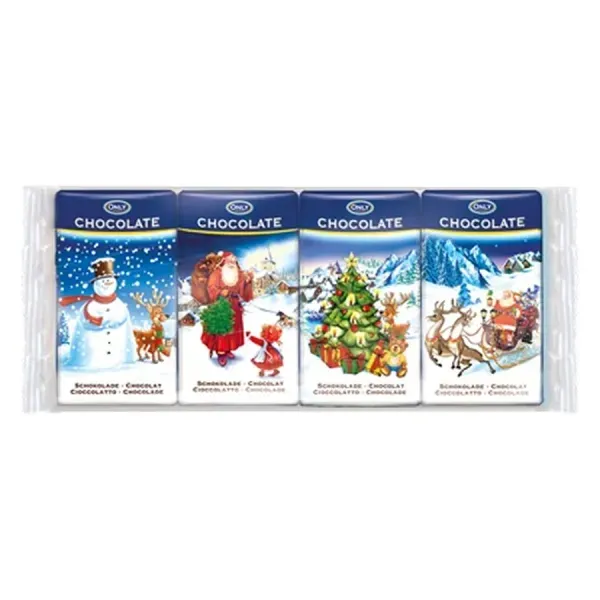 Only 60G Karácsonyi Tejcsokoládé Táblácskák (4x15G)