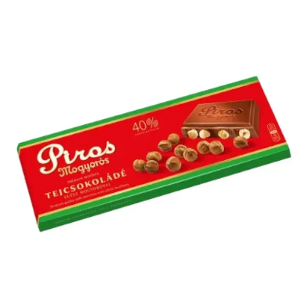 Piros Mogyorós 225G Tejcsokoládé