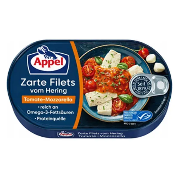 Appel 200G Hering Filé Paradicsomos Mozzarella Szószban