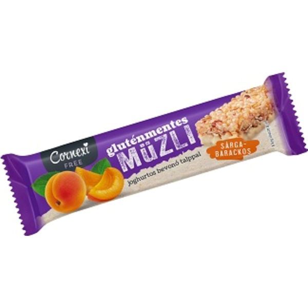 Cornexi 25G Sárgabarackos Müzliszelet Joghurtos Bevonó Talppal HCN,GM