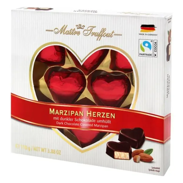 Maitre T. 110G Marzipan Herzen