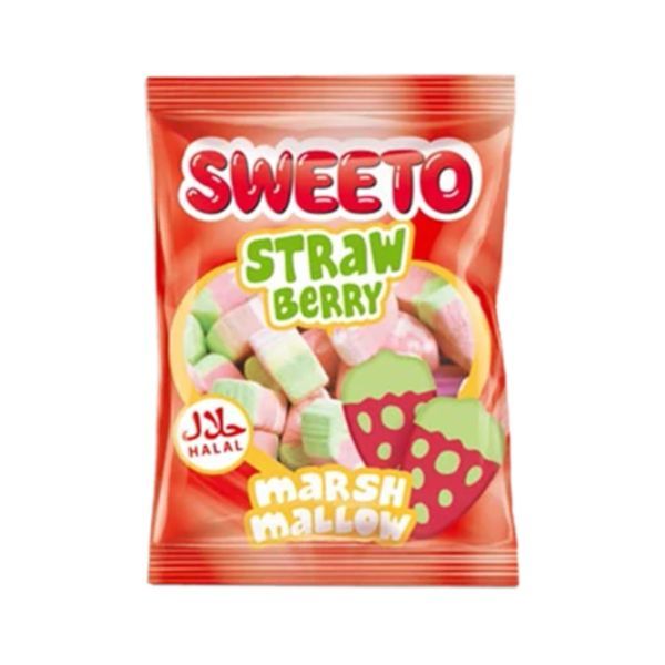 Sweeto 30G Eper ízű Marshmallow