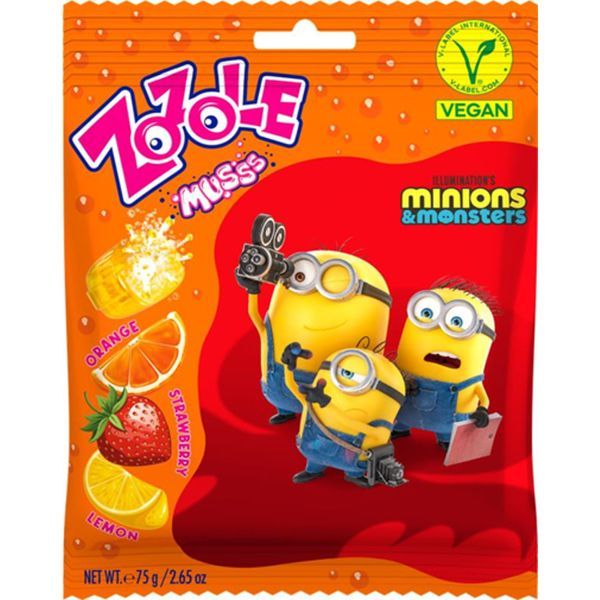 Zozole 75G Minions Musss Gyümölcs ízű cukorka