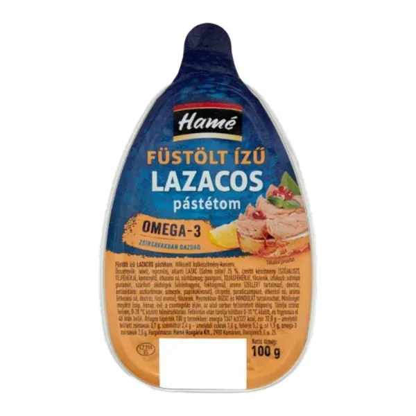 Hamé 100G Füstölt Ízű Lazacos Pástétom