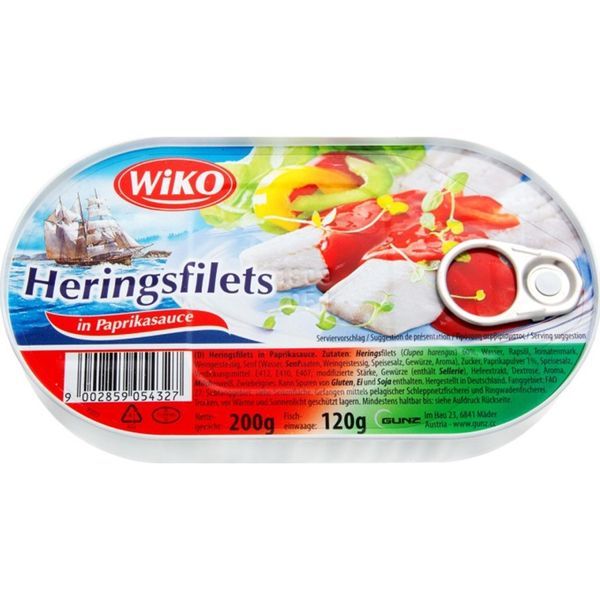 Wiko 200G Heringsfilets Paprika /85870/