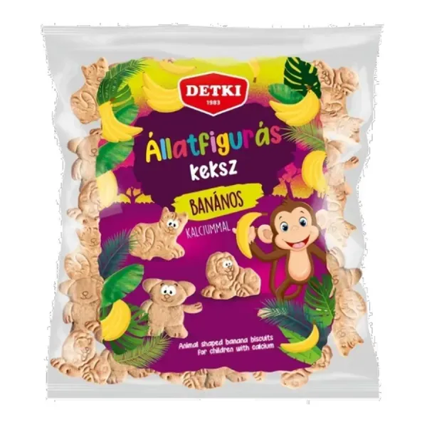Detki 160G Állatfigurás Banános Háztartási keksz