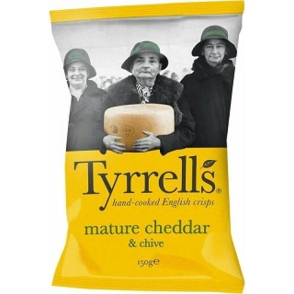 Tyrrell's 150G Burgonyachips Cheadar-Snidling