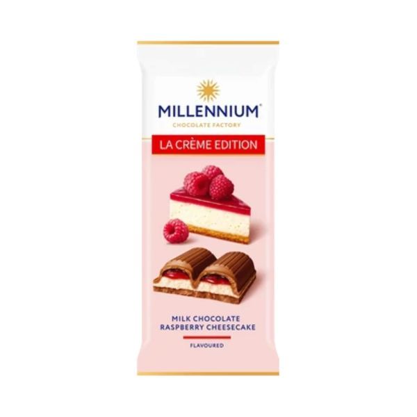 Millenium 100G La Créme - Málnás Sajttortás Tejcsokoládé