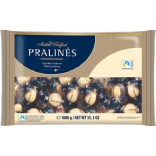 Maitre T. 1000G Praline Hazelnut Golyó Barna