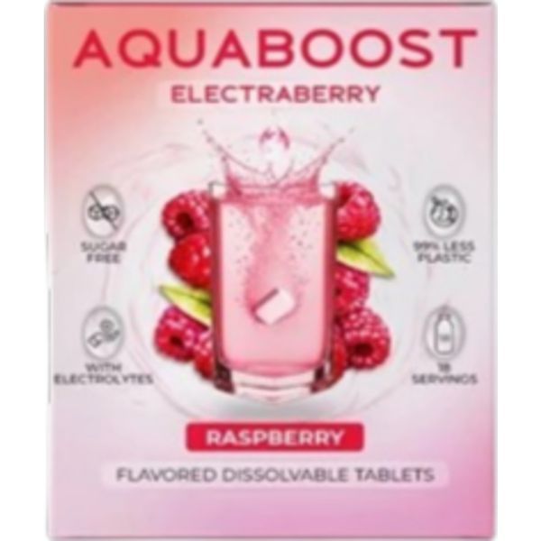Aquaboost 40G Electraberry Málna ízű Pezsgőtabletta Elektrolitokkal