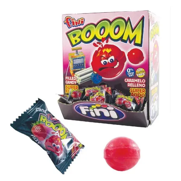 Fini 200Db-os Booom Cukorka Epres 1Kg