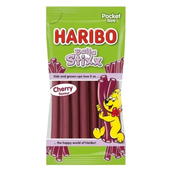 Haribo 80G Balla Stixx Cherry