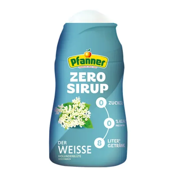 Pfanner 57Ml Zero Iced Tea Syrup Lemon-Elderflower