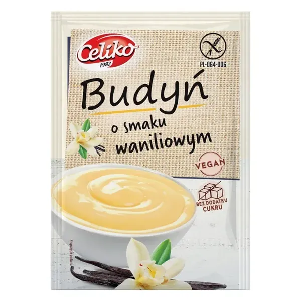 Celiko Puding 40G Vanília Cukor&Glutén Mentes, Vegán