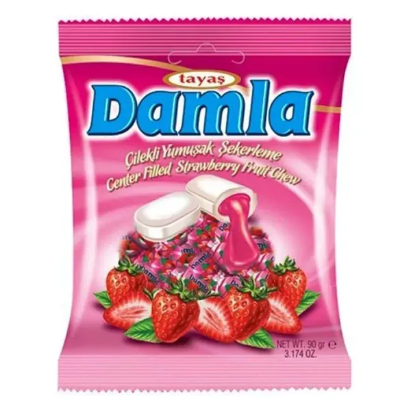 Damla 90G Epres Töltött Cukor