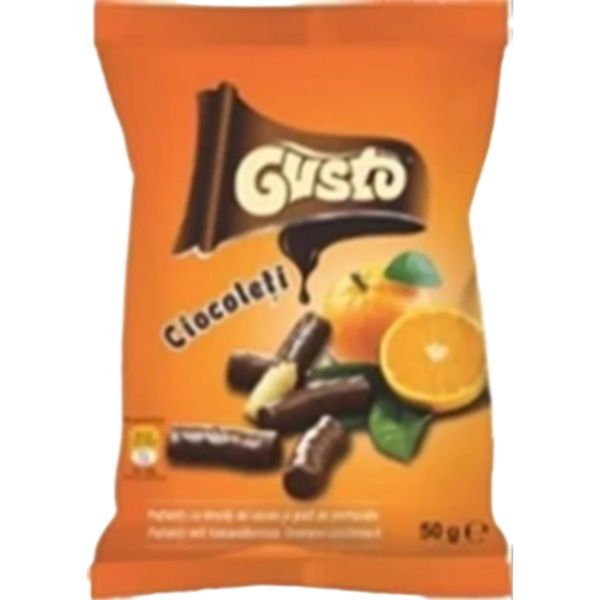 Gusto 50G Extrudált Kukoricapehely Mártott Narancsos-Csokis
