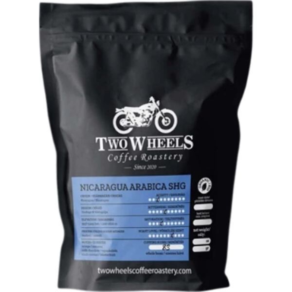 Two Wheels Nicaragua Arabica Pörkölt Szemes Kávé 250G