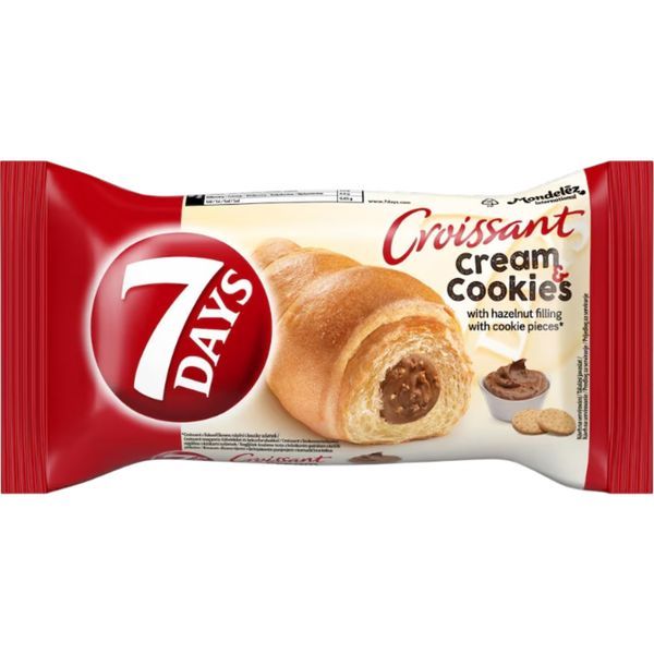7 Days Croissant 60G Midi Mogyorókrém Keksszel
