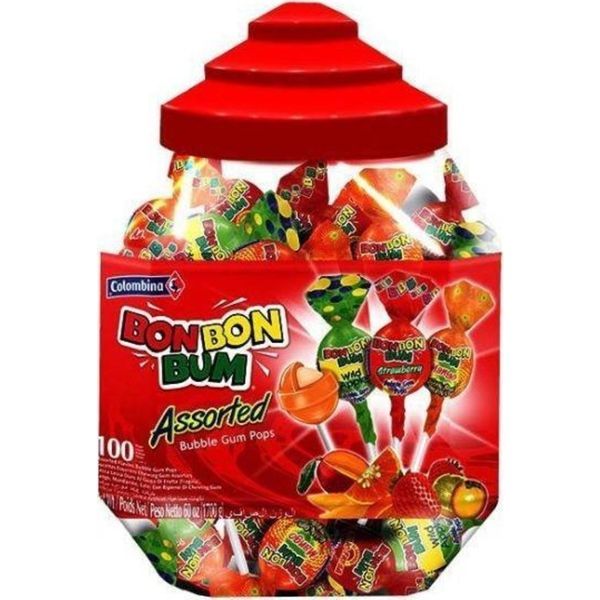 Bon Bon Bumm Rágós Nyalóka Assorted 17G