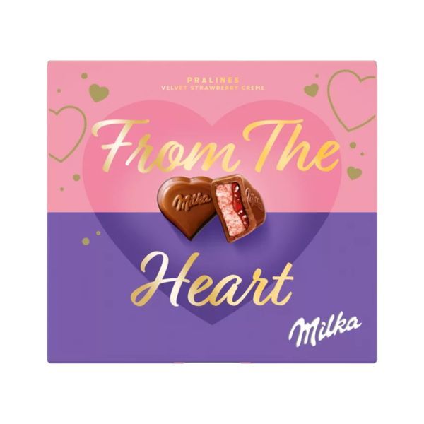 Milka Desszert 114G From The Heart - Eperkrémes