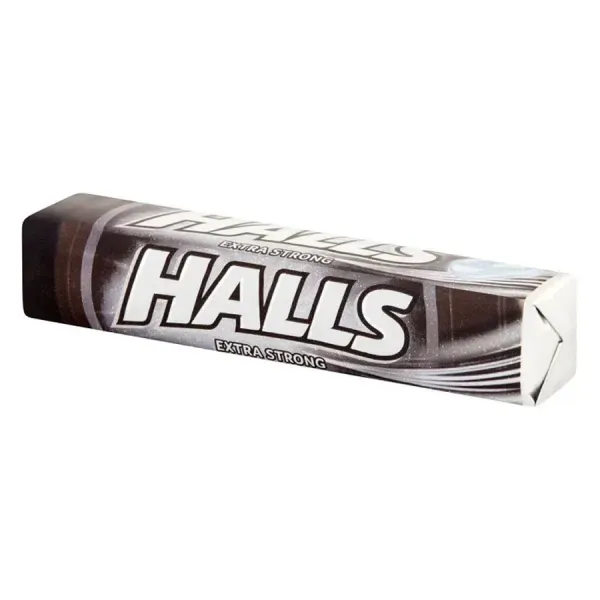 Halls 33,5G Extra Strong (Fekete)